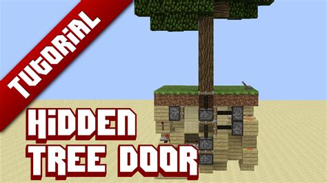 Minecraft Tutorial: Tiny Hidden Tree Door [6x4x6] 